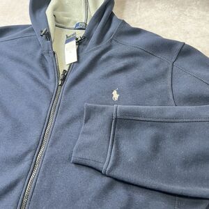 Polo Ralph Lauren Hoodie Full Zip Fleece Jacket Blue Men’s XL Long Sleeve